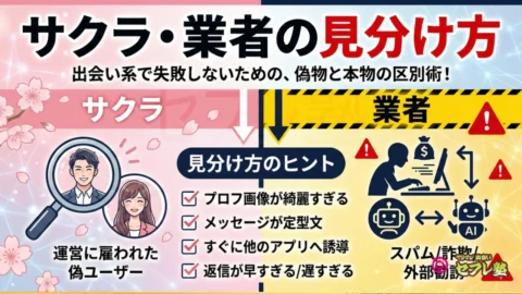 サクラ・業者の見分け方